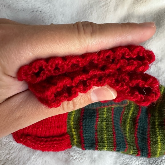 Wool hand knitted winter socks multicolored from Ukraine - Picture 3 of 4